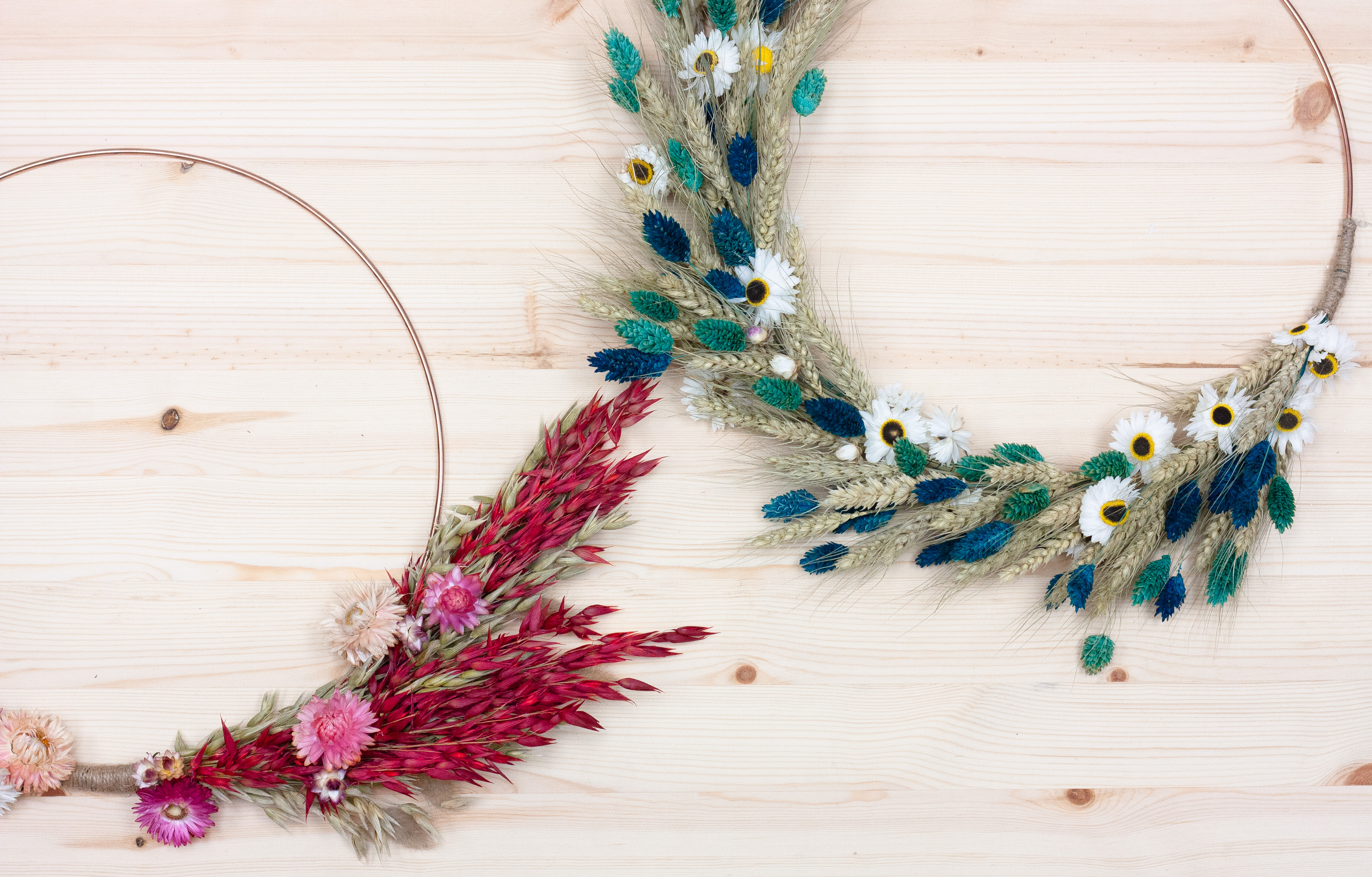 Dried Wreath Making The Crafty Hen