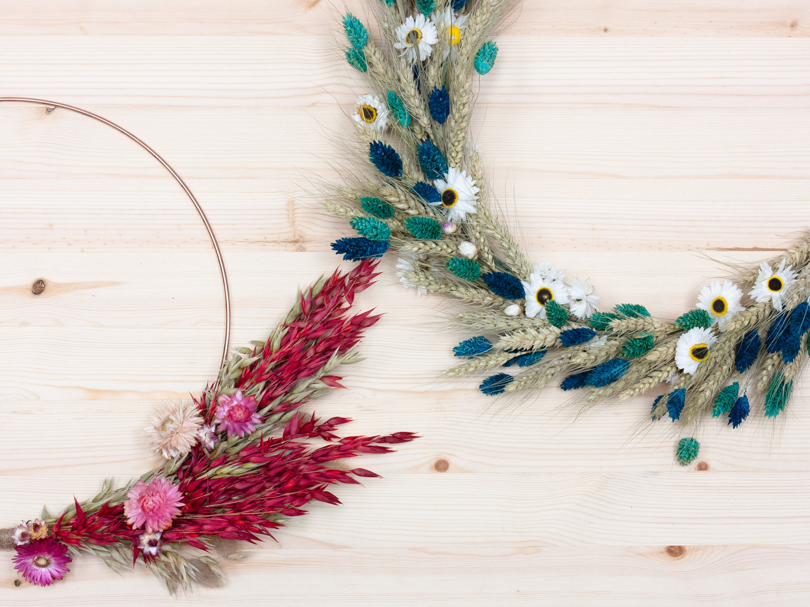 Dried Wreath Making The Crafty Hen