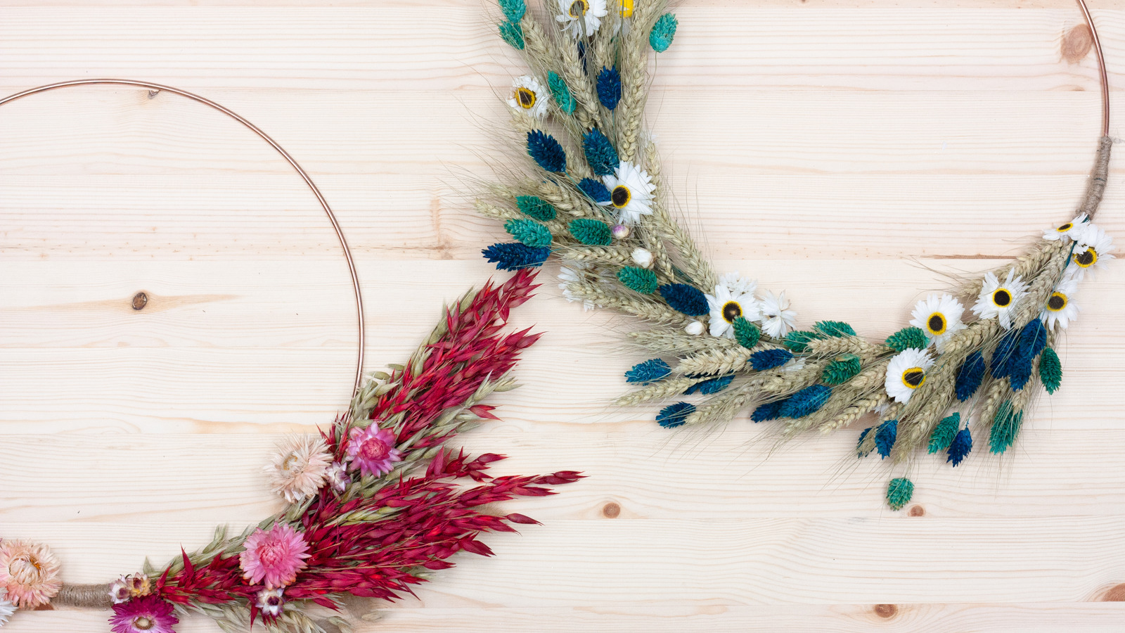 Dried Wreath Making The Crafty Hen