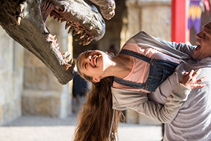 Iggy The Dragon, Girls Head In Mouth 72Dpi, 300 X 200