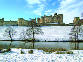 Alnwick Castle Snow New