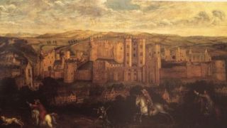 Painting Of Alnwick Castle 17C